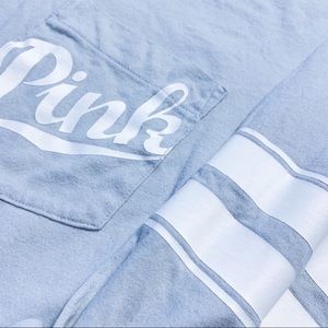 PINK Victoria's Secret Tops - VS Pink lightweight cotton pocket hoodie PINK Victoria's Secret Tops - VS Pink lightweight cotton pocket hoodie